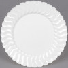 18 Pack 7.5" Round Plastic White Dessert Plates