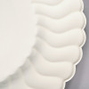 18 Pack 9" Round Plastic Ivory Dinner Plates