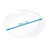 20 Pack 10" Clear Designed Plastic Plates