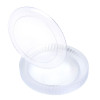 20 Pack 10" Clear Designed Plastic Plates