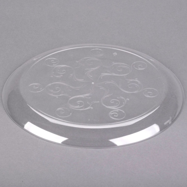 20 Pack 10" Round Plastic Dinner Plates - Clear