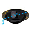 20 Pack 10oz Plastic Black & Gold Designed Party/Soup Bowls