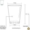 20 Pack 14oz Plastic Tumbler - Large Plastic Cups