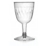 20 Pack 2 Piece 5oz Plastic Wine Glasses