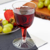 20 Pack 2 Piece 5oz Plastic Wine Glasses