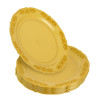 20 Pack 7.5"  Gold Plastic Plates