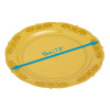 20 Pack 7.5"  Gold Plastic Plates