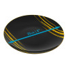 20 Pack 8" Black & Gold Designed Plastic Plates