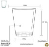 20 Pack 8oz Plastic Tumbler - Hard Plastic Cups