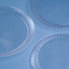 20 Pack 9" Clear Designed Plastic Plates