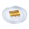 20 Pack 9" Clear Designed Plastic Plates