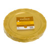 20 Pack 9" Plastic Gold Plates