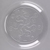 20 Pack 9" Round Plastic Dinner Plates - Clear