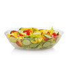 2.25 Litre Clear Oval Plastic Serving Bowls