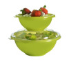 24oz Plastic Salad Bowls with Lids