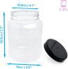 2.25 Litre Plastic Round Food Storage Jar