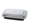 28oz Rectangular Plastic Container with Lid