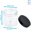 290ml Round Plastic Food/Candy Storage Jar