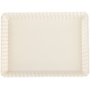 3 Pack 9" x 13" Ivory Rectangular Serving Trays