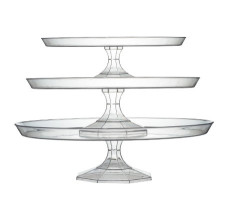 3 Tiered Cake stand Clear