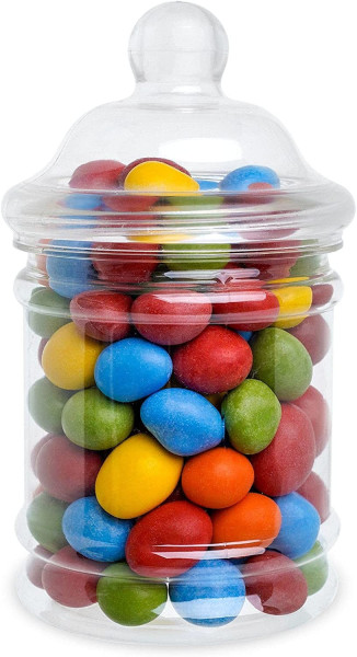 325ml Victorian Style Round Plastic Food/Candy Storage Jar