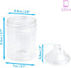 325ml Victorian Style Round Plastic Food/Candy Storage Jar