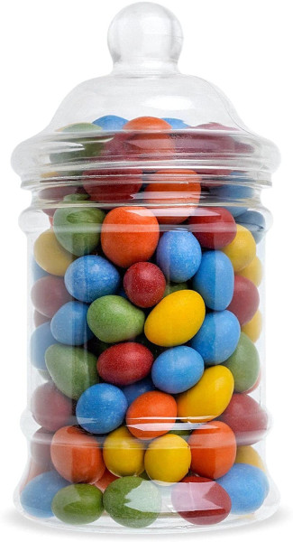 380ml Victorian Style Round Plastic Food/Candy Storage Jar
