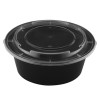 38oz Round Plastic Soup Container with Lid