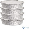 4 Pack Round 9" Aluminium Foil Container Trays with Lids