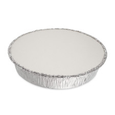 4 Pack Round 9" Aluminium Foil Container Trays with Lids