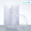 40 Pack 10oz Plastic Clear Dessert Bowls
