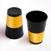 40 Pack 12oz Black & Gold Plastic Cup/Tumblers/Glasses