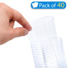 40 Pack 12oz Plastic Clear Party Glasses/Cups