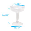 40 Pack 4oz Plastic 2 Piece Old Fashioned Champagne Glasses