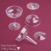 40 Pack 4oz Plastic 2 Piece Old Fashioned Champagne Glasses