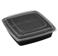 48 oz Square Bowl With Lid