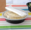 48oz Round Plastic Container with Lid