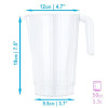 5 Pack 50oz Elegant Pitcher