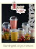 50 Pack 10oz PETE Plastic Smoothie Cups