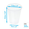 50 Pack 10oz Plastic Clear Party Glasses/Cups