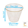 50 Pack 5oz Gold Glittered Plastic Party Dessert Cups