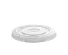 50 Pack 78mm PETE Flat Lids with Hole