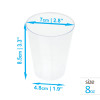 50 Pack 8oz Plastic Clear Party Glasses/Cups