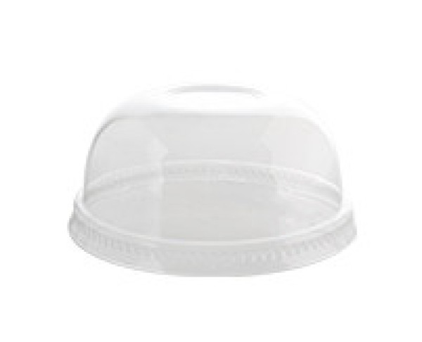 50 Pack 95MM PETE Dome Lid no Hole