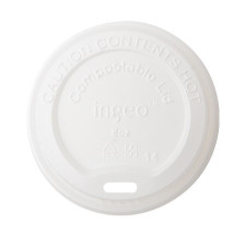 50 Pack Coffee Cup Lids Fits 8oz (80mm), Eco Friendly CPLA