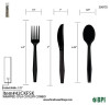 50 Pack CPLA Black Disposable Forks