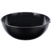 7.5 Litre Black Round Heavyweight Plastic Serving Bowls with Design