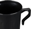 8 Pack 8oz Plastic Black Coffee Mugs