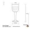 8 Pack 8oz Tall Plastic Wine Glasses