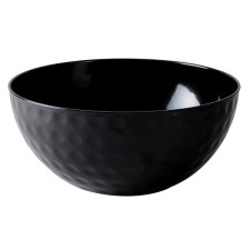 9" - 96 OZ. Large Black Dimpled Bowl